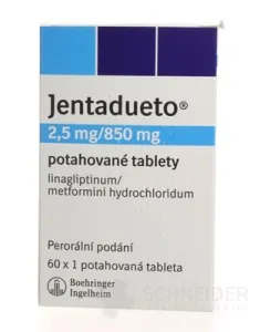 Jentadueto 2,5 mg/850 mg filmom obalené tablety