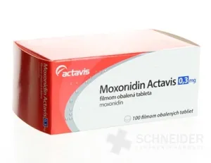 Moxonidin Actavis 0,3 mg filmom obalená tableta