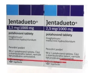 Jentadueto 2,5 mg/1000 mg filmom obalené tablety