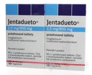 Jentadueto 2,5 mg/850 mg filmom obalené tablety