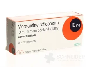 Memantine ratiopharm 10 mg filmom obalené tablety