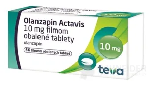 Olanzapin Actavis 10 mg filmom obalené tablety