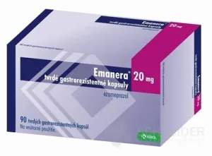 Emanera 20 mg tvrdé gastrorezistentné kapsuly