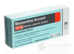 Memantine Accord 10 mg filmom obalené tablety