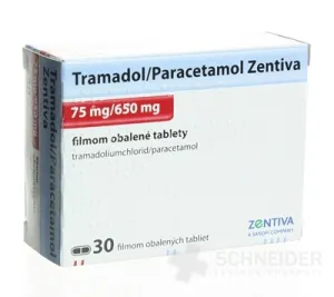 Tramadol/Paracetamol Zentiva 75 mg/650 mg