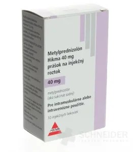 Metylprednizolón Hikma 40 mg