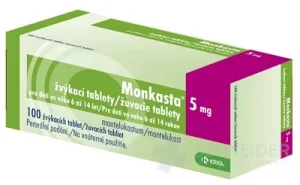 Monkasta 5 mg žuvacie tablety