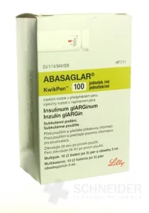 ABASAGLAR 100 jednotiek/ml KwikPen