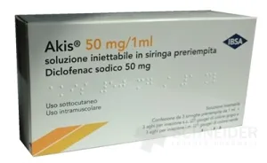 AKIS 50 mg/ml injekčný roztok v napl.inj. str.