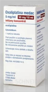 Oxaliplatina medac 5 mg/ml infúzny koncentrát