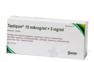 TAPTIQOM 15 mikrogramov/ml+5 mg/ml