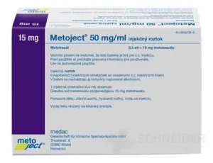 Metoject 50 mg/ml injekčný roztok