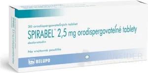 SPIRABEL 2,5 mg orodispergovateľné tablety
