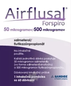 Airflusal Forspiro 50 mikrogramov/500 mikrogramov