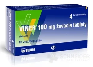 VINER 100 mg žuvacie tablety