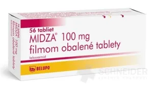 MIDZA 100 mg filmom obalené tablety