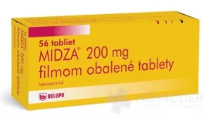MIDZA 200 mg filmom obalené tablety