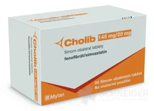 Cholib 145 mg/20 mg filmom obalené tablety