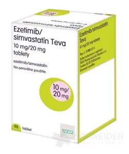 Ezetimib/simvastatín Teva 10 mg/20 mg
