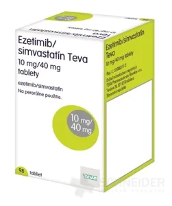 Ezetimib/simvastatín Teva 10 mg/40 mg