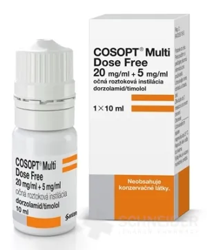 COSOPT Multi Dose Free 20 mg/ml + 5 mg/ml