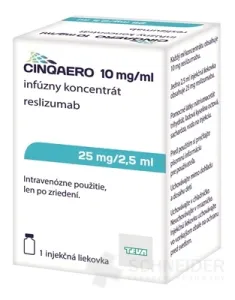 CINQAERO 25 mg infúzny koncentrát