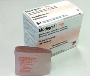 Modigraf 1 mg granulát na perorálnu suspenziu