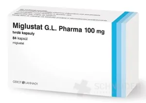 Miglustat G.L. Pharma 100 mg tvrdé kapsuly