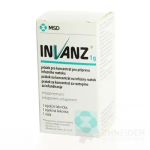 INVANZ 1 g prášok na koncentrát na infúzny roztok