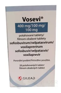 Vosevi 400 mg/100 mg/100 mg filmom obalené tablety