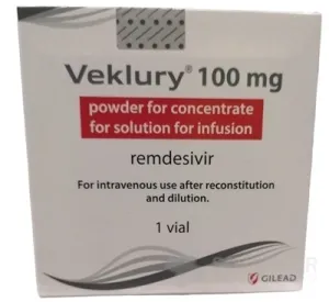 Veklury 100 mg prášok na koncentrát na inf. roztok