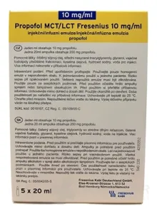 Propofol MCT/LCT Fresenius 10 mg/ml
