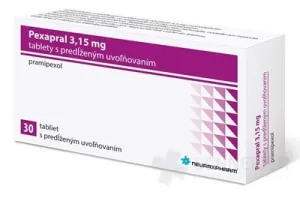 Pexapral 3,15 mg tablety s predĺženým uvoľňovaním