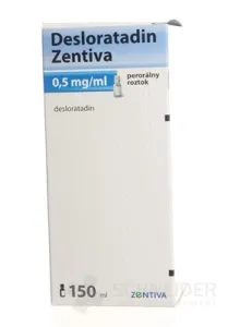 Desloratadin Zentiva 0,5 mg/ml perorálny roztok