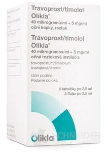 Travoprost/timolol Olikla 40 µg/ml+5 mg/ml