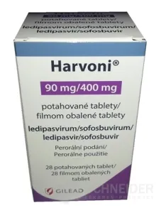 Harvoni 90 mg/400 mg filmom obalené tablety