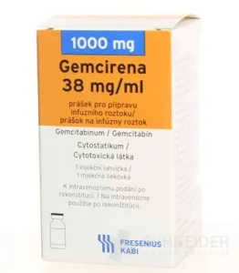 Gemcirena 38 mg/ml prášok na infúzny roztok