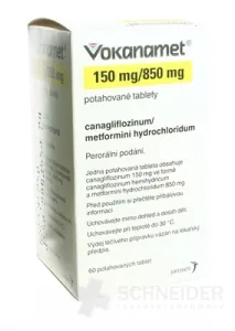 Vokanamet 150 mg/850 mg filmom obalené tablety