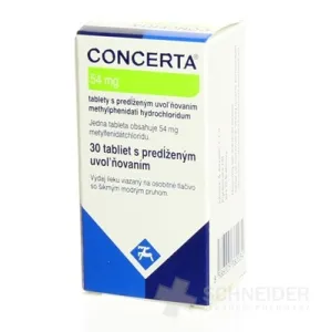 CONCERTA 54 mg tablety s predĺženým uvoľňovaním