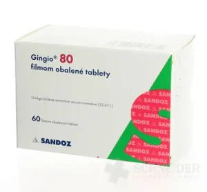 Gingio 80 filmom obalené tablety