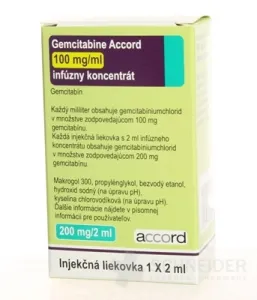 Gemcitabine Accord 100 mg/ml infúzny koncentrát