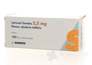 Letrozol Sandoz 2,5 mg filmom obalené tablety