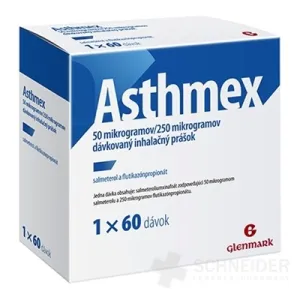 Asthmex 50 mikrogramov/250 mikrogramov
