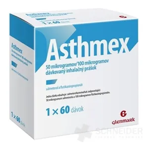 Asthmex 50 mikrogramov/100 mikrogramov