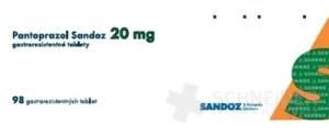 Pantoprazol Sandoz 20 mg gastrorezistentné tablety