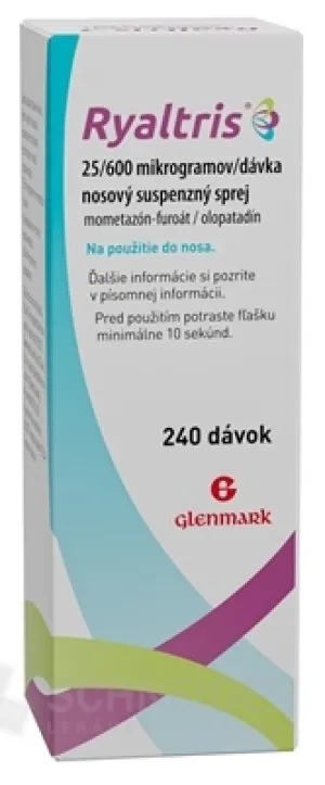 Ryaltris 25/600 mikrogramov/dávka
