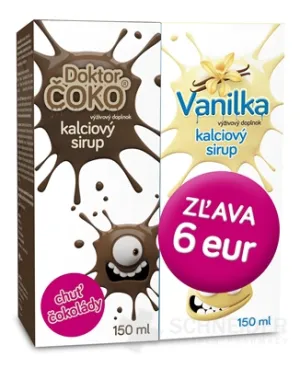 Kalciový sirup Promo Doktor Čoko + Vanilka - VULM