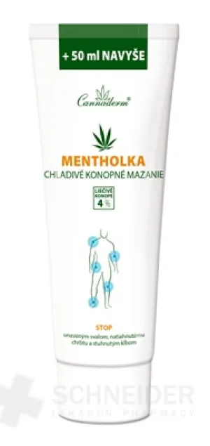 Cannaderm MENTHOLKA chladivé konopné mazanie