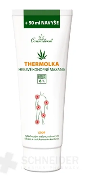 Cannaderm THERMOLKA hrejivé konopné mazanie