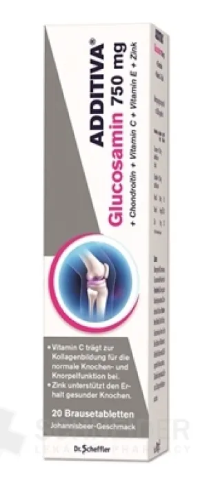 ADDITIVA Glukozamín 750 mg